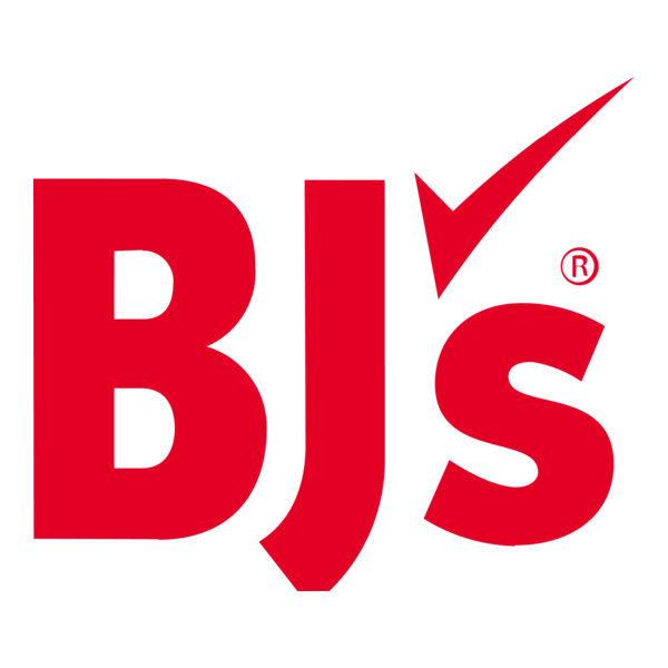 Red 'BJS' logo with a registered trademark symbol on a white background